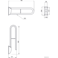 Держатель для полотенца Deante Vital NIV 041D (полированная сталь) - Превью изображения №3 — Интернет-магазин Time-Shop