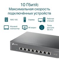 Неуправляемый коммутатор TP-Link TL-SX1008 - Превью изображения №5 — Интернет-магазин Time-Shop