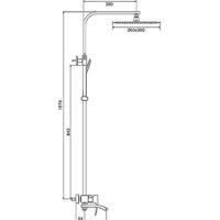Душевая система  Gappo G2407 (хром) - Превью изображения №2 — Интернет-магазин Time-Shop