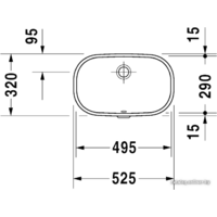 Умывальник Duravit D-Code 52.5x32 (0338490000) - Превью изображения №2 — Интернет-магазин Time-Shop