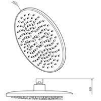 Верхний душ AM.PM Gem F0590000 - Превью изображения №3 — Интернет-магазин Time-Shop