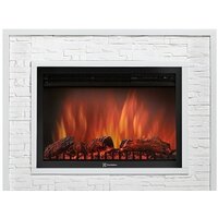 Firelight Loft 30 (камень белый/белая эмаль)