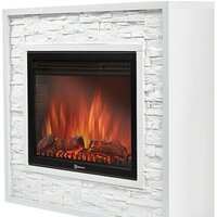 Портал Firelight Loft 30 (камень белый/белая эмаль) - Превью изображения №2 — Интернет-магазин Time-Shop