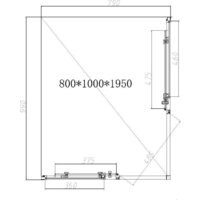 Душевой уголок Vincea Slim-N VSS-4SN8010CLG - Превью изображения №5 — Интернет-магазин Time-Shop