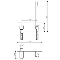 Гигиенический душ Armatura KFA Ceres Chrom 841-910-00 - Превью изображения №2 — Интернет-магазин Time-Shop