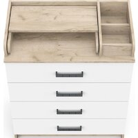 Детский комод Атон Мебель Marvin (дуб крафт серый/белый) - Превью изображения №3 — Интернет-магазин Time-Shop