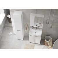  Volna Шкаф с зеркалом Lake 60 L (белый) - Превью изображения №6 — Интернет-магазин Time-Shop