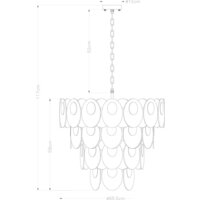 Подвесная люстра Arte Lamp Rosabella A4067LM-11CC - Превью изображения №5 — Интернет-магазин Time-Shop