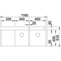 Кухонная мойка Blanco Claron 8 S-IF (правая) - Превью изображения №5 — Интернет-магазин Time-Shop