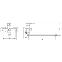 Смеситель Vieir V073542-G - Превью изображения №2 — Интернет-магазин Time-Shop