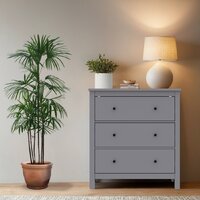 Комод Mio Tesoro Сага 3 ящика 2.08.02.020.4 (серый) - Превью изображения №4 — Интернет-магазин Time-Shop