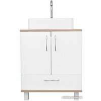  Doratiz Тумба под умывальник Doratiz Гавайи 60 9908.181 (белый/дуб сонома) - Превью изображения №2 — Интернет-магазин Time-Shop