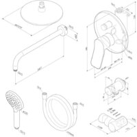 Душевая система  AM.PM X-Joy FB85A1RH20 - Превью изображения №2 — Интернет-магазин Time-Shop