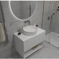  ЗОВ Тумба под умывальник Кито-2 100 2K100LW0MWMC-KP13W (белый матовый) - Превью изображения №8 — Интернет-магазин Time-Shop