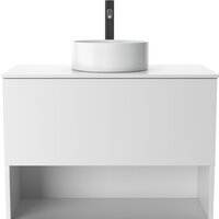  ЗОВ Тумба под умывальник Кито-2 100 2K100LW0MWMC-KP13W (белый матовый) - Превью изображения №2 — Интернет-магазин Time-Shop