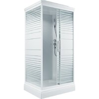 Душевая кабина Triton Квадро 100x80 А Полосы, ДН4 - Превью изображения №2 — Интернет-магазин Time-Shop