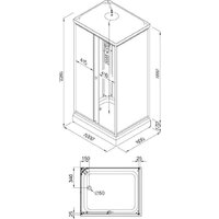 Душевая кабина Triton Квадро 100x80 А Полосы, ДН4 - Превью изображения №16 — Интернет-магазин Time-Shop