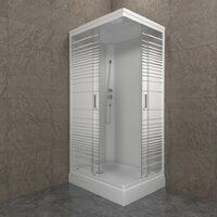 Душевая кабина Triton Квадро 100x80 А Полосы, ДН4 - Превью изображения №4 — Интернет-магазин Time-Shop