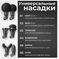 Перкуссионный массажер Calmer Knook Plus K3 (черный) - Превью изображения №8 — Интернет-магазин Time-Shop