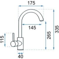 Смеситель Rea Talisa REA-B1020 (золотой) - Превью изображения №9 — Интернет-магазин Time-Shop