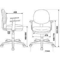 Компьютерное кресло Бюрократ CH-W356AXSN/STICK-VI (фиолетовый) - Превью изображения №6 — Интернет-магазин Time-Shop
