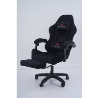 Игровое (геймерское) кресло Calviano 1584 (велюр, черный) - Превью изображения №9 — Интернет-магазин Time-Shop