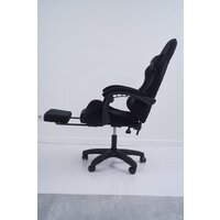 Игровое (геймерское) кресло Calviano 1584 (велюр, черный) - Превью изображения №8 — Интернет-магазин Time-Shop