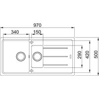 Кухонная мойка Franke Basis BFG 651-97 114.0741.191 (оникс) - Превью изображения №3 — Интернет-магазин Time-Shop