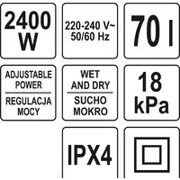 Пылесос Yato YT-85710 - Превью изображения №4 — Интернет-магазин Time-Shop
