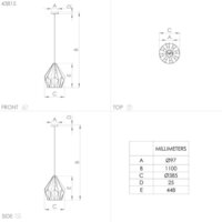 Подвесная люстра Eglo Carlton 43815 - Превью изображения №4 — Интернет-магазин Time-Shop