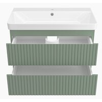  Brevita Тумба под умывальник Victory 80 VIC-09080-0802Я (зеленый матовый) - Превью изображения №2 — Интернет-магазин Time-Shop