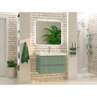  Brevita Тумба под умывальник Victory 80 VIC-09080-0802Я (зеленый матовый) - Превью изображения №6 — Интернет-магазин Time-Shop