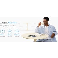 Внешний аккумулятор Baseus Picogo PPPG-1W45C Digital Display Power Bank 45W 10000mAh (белый) - Превью изображения №4 — Интернет-магазин Time-Shop