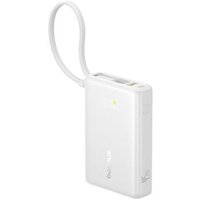Внешний аккумулятор Baseus Picogo PPPG-1W45C Digital Display Power Bank 45W 10000mAh (белый) - Превью изображения №3 — Интернет-магазин Time-Shop