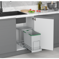 Мусорное ведро Starax S-2571-G 24 л (серый) - Превью изображения №2 — Интернет-магазин Time-Shop