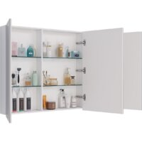  Lemark Шкаф с зеркалом Universal 90 LM90ZS-U (белый глянец) - Превью изображения №3 — Интернет-магазин Time-Shop