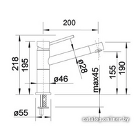 Смеситель Blanco Alta Compact Silgranit (серый беж) [517633] - Превью изображения №2 — Интернет-магазин Time-Shop