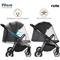 Коляска прогулочная «книга» Pituso Ruta (зеленый) - Превью изображения №17 — Интернет-магазин Time-Shop