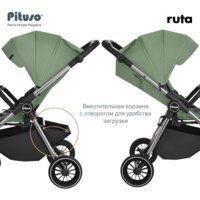 Коляска прогулочная «книга» Pituso Ruta (зеленый) - Превью изображения №19 — Интернет-магазин Time-Shop