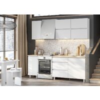 Готовая кухня Mio Tesoro Токио 1.6 (белый текстурный/дуб сонома) - Превью изображения №3 — Интернет-магазин Time-Shop