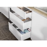 Готовая кухня Mio Tesoro Токио 1.6 (белый текстурный/дуб сонома) - Превью изображения №4 — Интернет-магазин Time-Shop