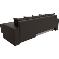 Угловой диван Лига диванов Дубай Лайт правый 121639 (рогожка амур коричневый) - Превью изображения №5 — Интернет-магазин Time-Shop