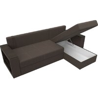 Угловой диван Лига диванов Дубай Лайт правый 121639 (рогожка амур коричневый) - Превью изображения №9 — Интернет-магазин Time-Shop