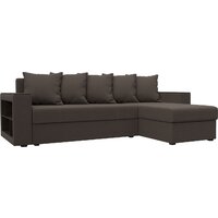 Лига диванов Дубай Лайт правый 121639 (рогожка амур коричневый)