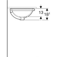 Умывальник Geberit VariForm 500.744.01.2 - Превью изображения №4 — Интернет-магазин Time-Shop