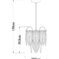 Подвесная люстра Arte Lamp Evie A4052SP-1SG - Превью изображения №4 — Интернет-магазин Time-Shop