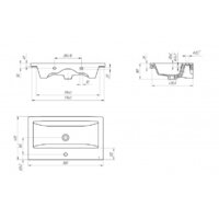  Cersanit Тумба с умывальником Colour 80 - Превью изображения №5 — Интернет-магазин Time-Shop
