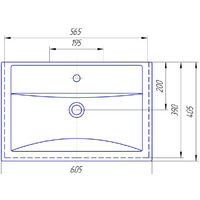 Умывальник Kirovit Фостер 600 - Превью изображения №2 — Интернет-магазин Time-Shop