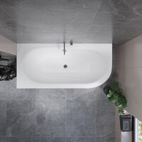 Ванна Lauter Bliss 170 L 21201071L (с каркасом и сифоном 21Y32002 белый) - Превью изображения №10 — Интернет-магазин Time-Shop