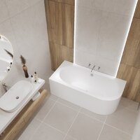 Ванна Lauter Bliss 170 L 21201071L (с каркасом и сифоном 21Y32002 белый) - Превью изображения №13 — Интернет-магазин Time-Shop